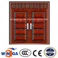 White Color Big Size Europ Security Metal Iron Door (W-SD-03)